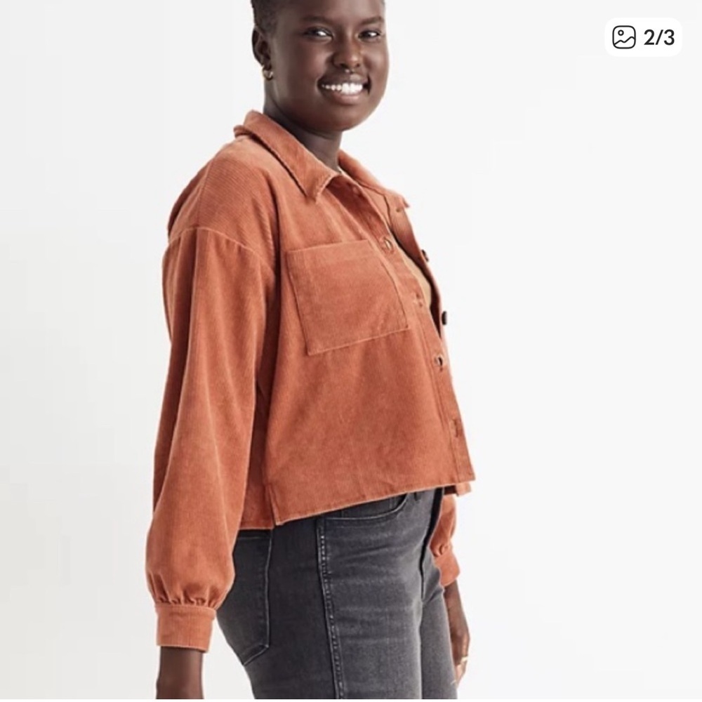 MADEWELL RUST CORDUROY UTILITY JACKET! - Picture 7 of 8